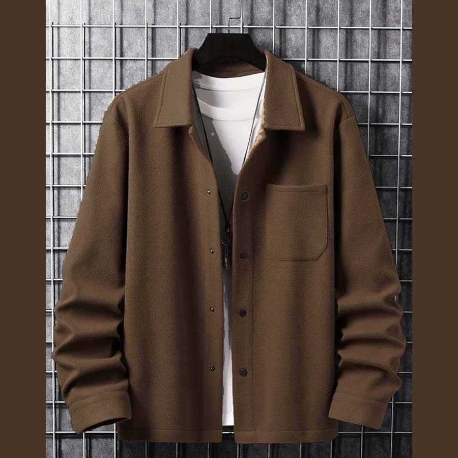 Italian Front Pocket Button Style Winter Jacket. MWJ-403