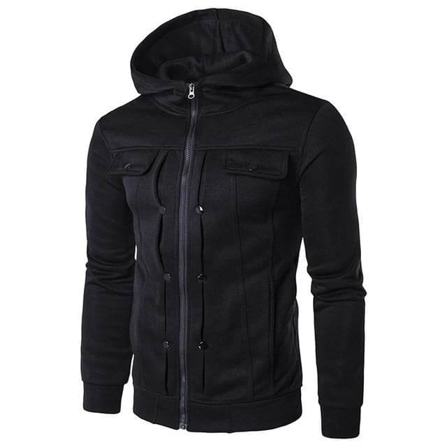 Bundle Of 3 Ripped Style Hooded Winter Zipper Jacket.