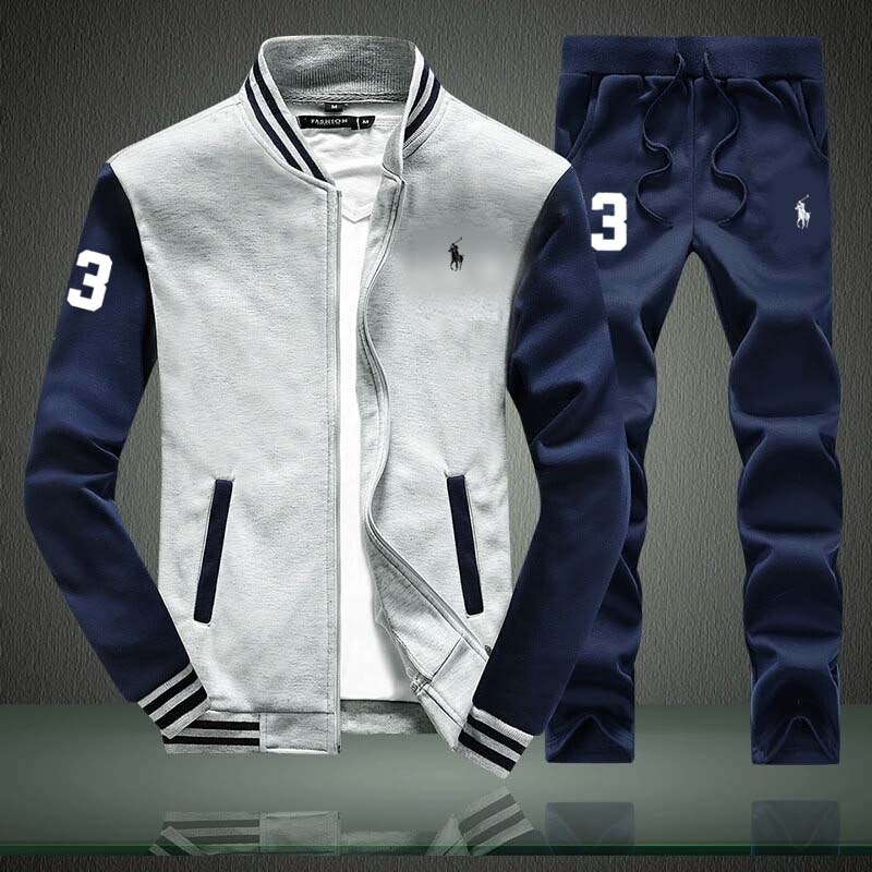 RL Baseball Style 2-Pcs Winter Tracksuit D-4