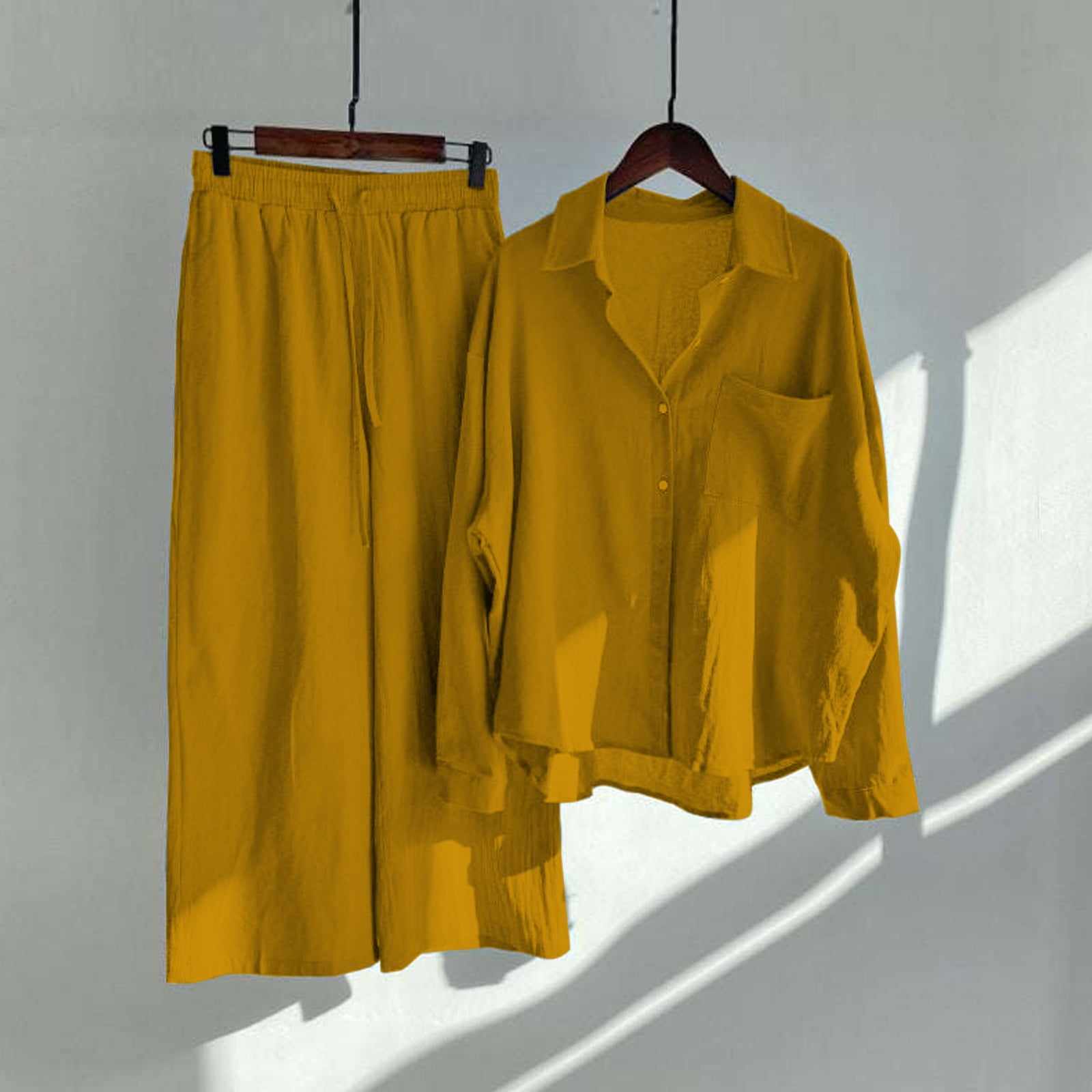 Alenza Western Shirt Style 2-Pcs Stiched Co-Ord Set.