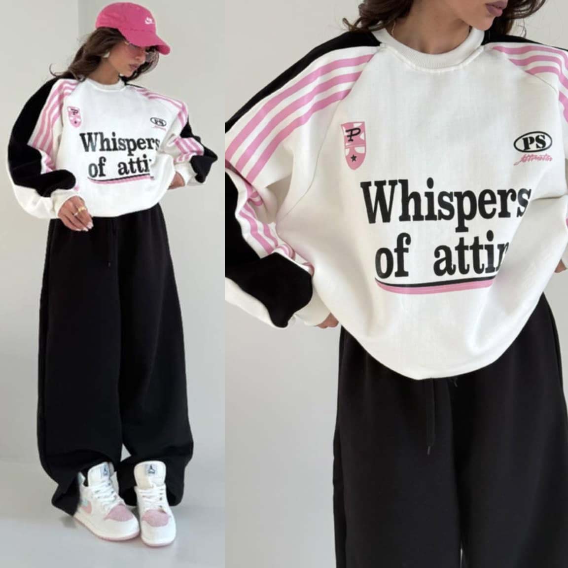 WOA Baggy Printed Style Premium Quality Winter 2-Pcs Tracksuit For Her. WWTS-57