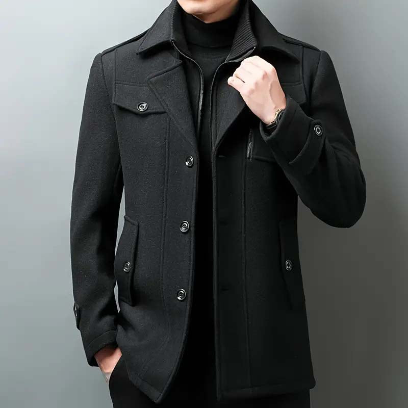 Arctix Casual Double-Neck Winter Casual Fleece Coat. MWJ-408 V2
