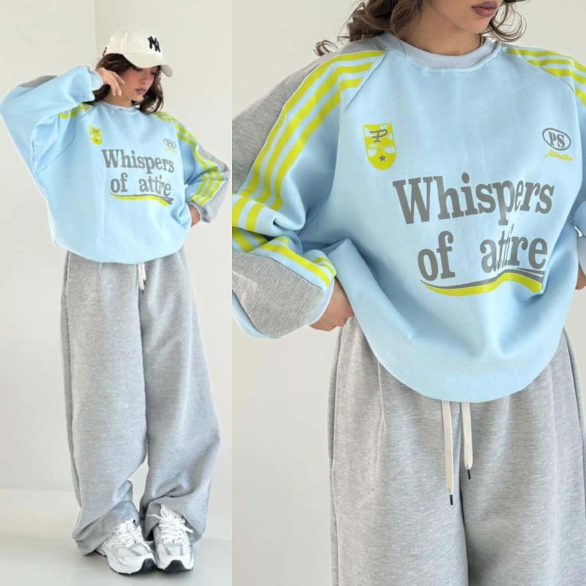 WOA Baggy Printed Style Premium Quality Winter 2-Pcs Tracksuit For Her. WWTS-57