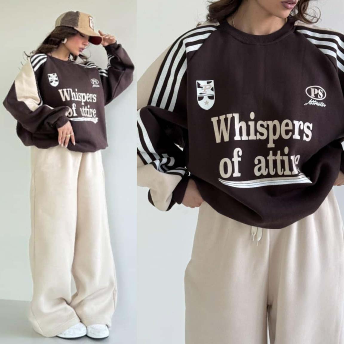 WOA Baggy Printed Style Premium Quality Winter 2-Pcs Tracksuit For Her. WWTS-57
