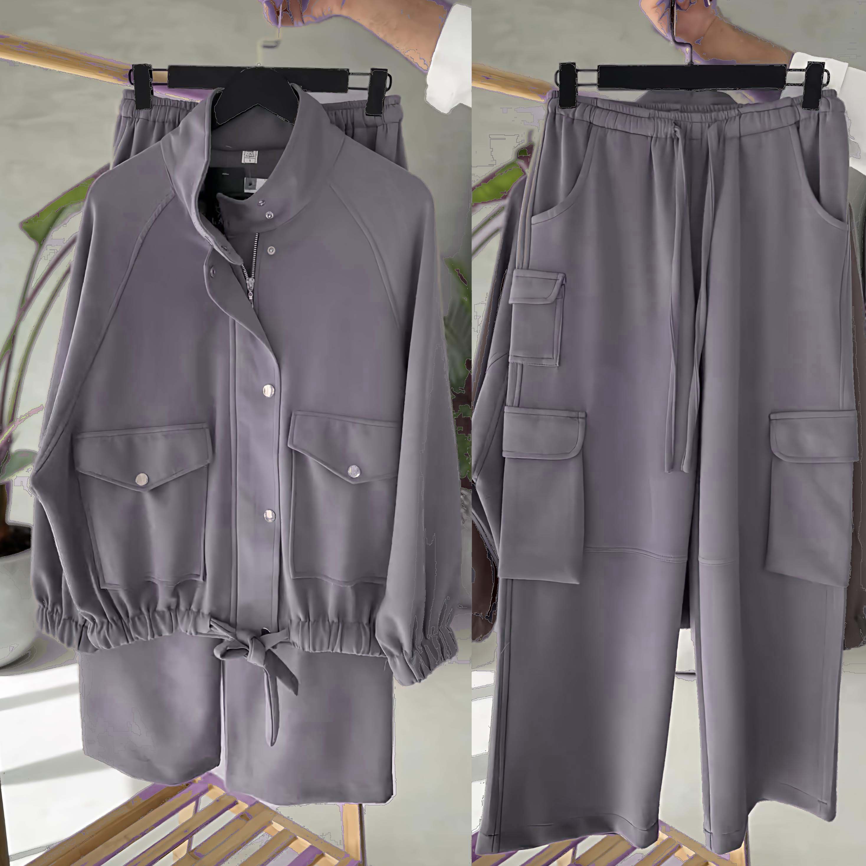 Carion Cargo Style 2-Pcs Winter Co-Ord Set. WWTS-42