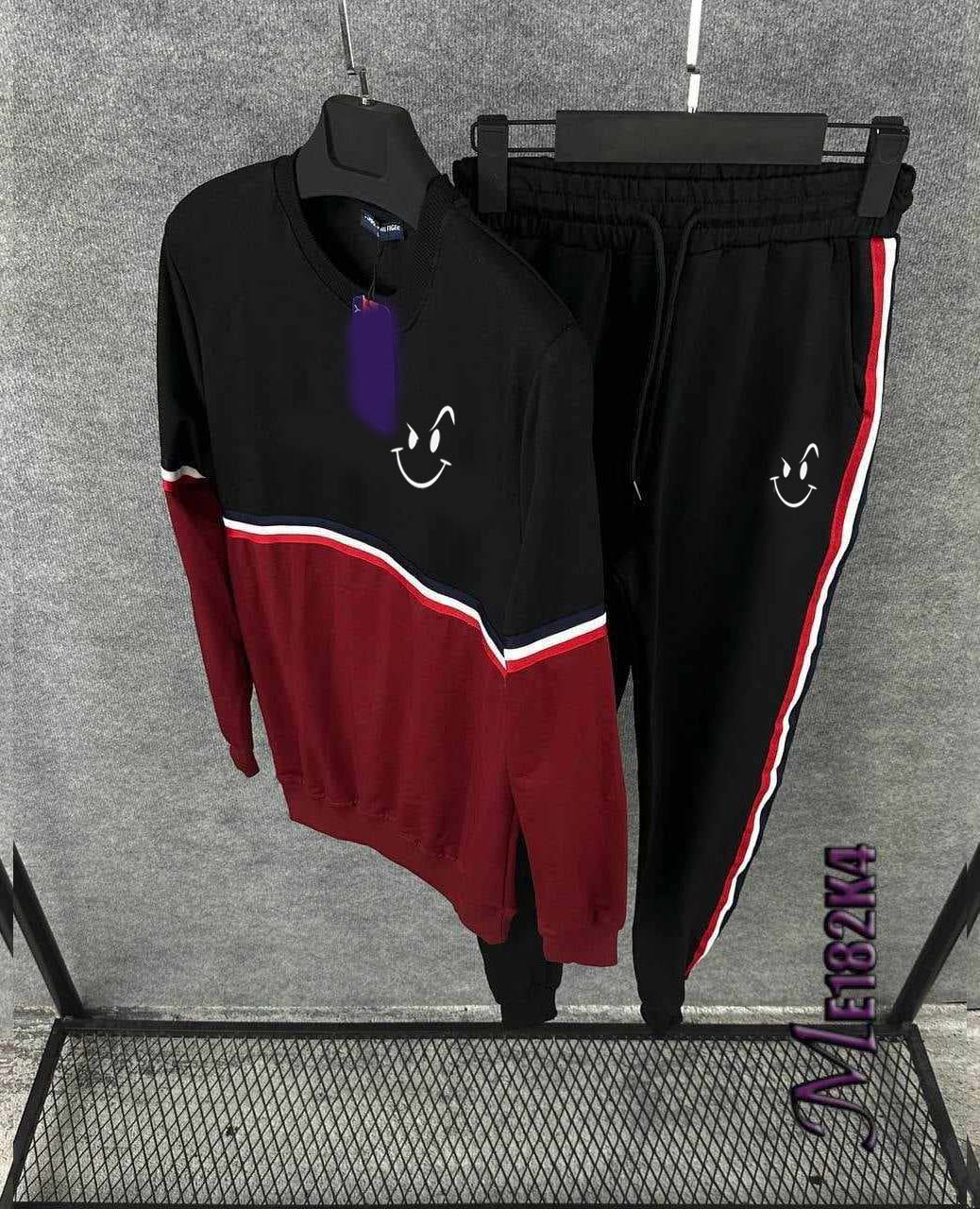 T-Stripe Naughty Printed Sweat Style Winter 2-Pcs Tracksuit. MWTS-505