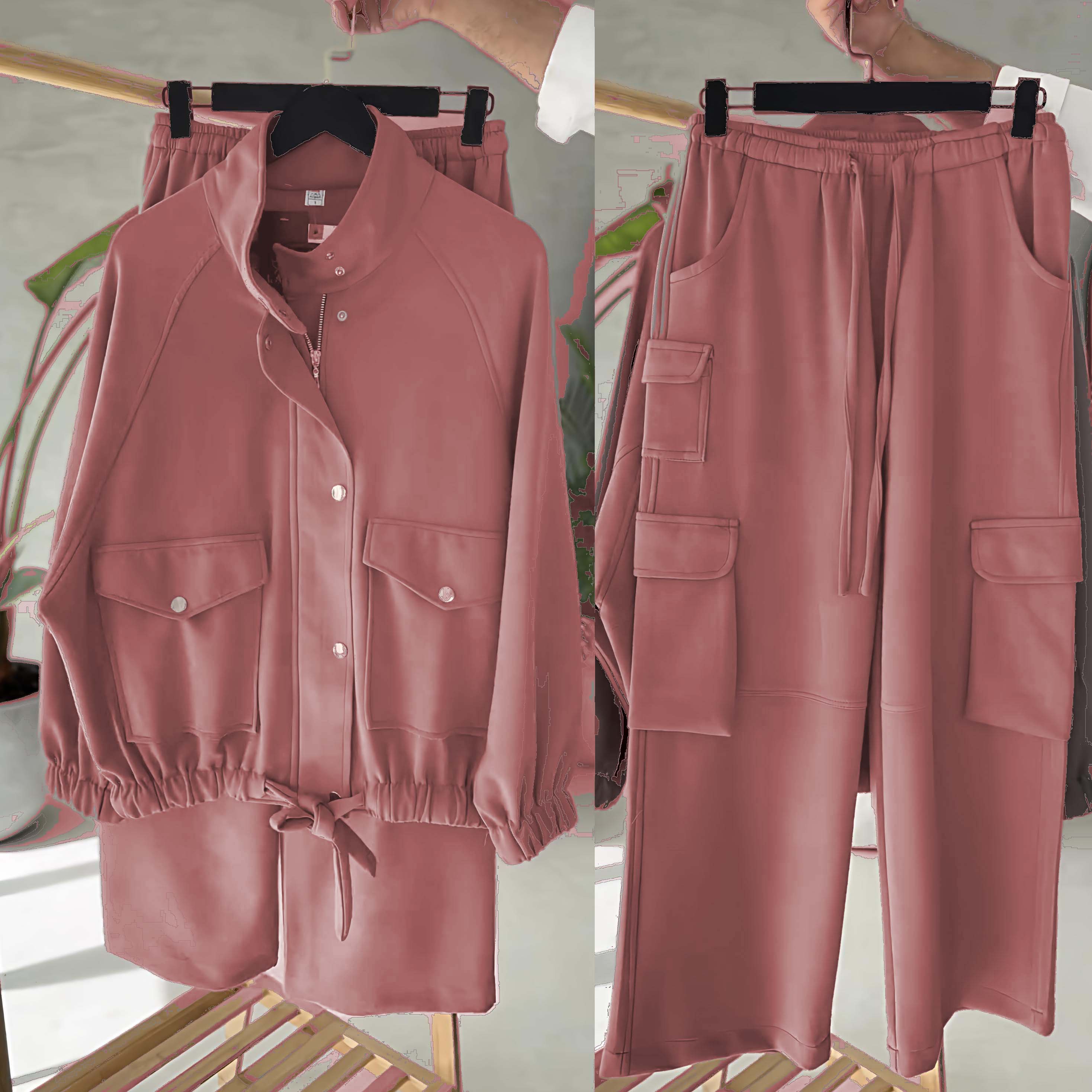 Carion Cargo Style 2-Pcs Winter Co-Ord Set. WWTS-42